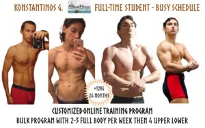 Hersovyac online personal trainer before after muscle gain bulk bulking program leader of the six pack