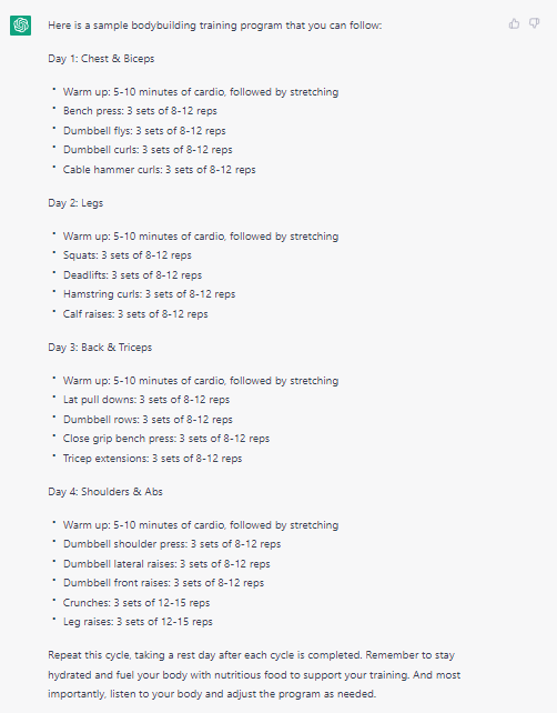 AI Chat GPT training program